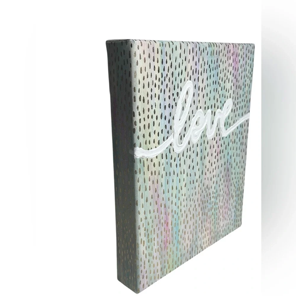 Love Wall Art Canvas – Romantic Home Décor for Bedroom or Living Room 10 x 8 in